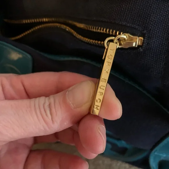 Tory Burch Blue and Black Women's Tote Bag - Picture 9 of 9